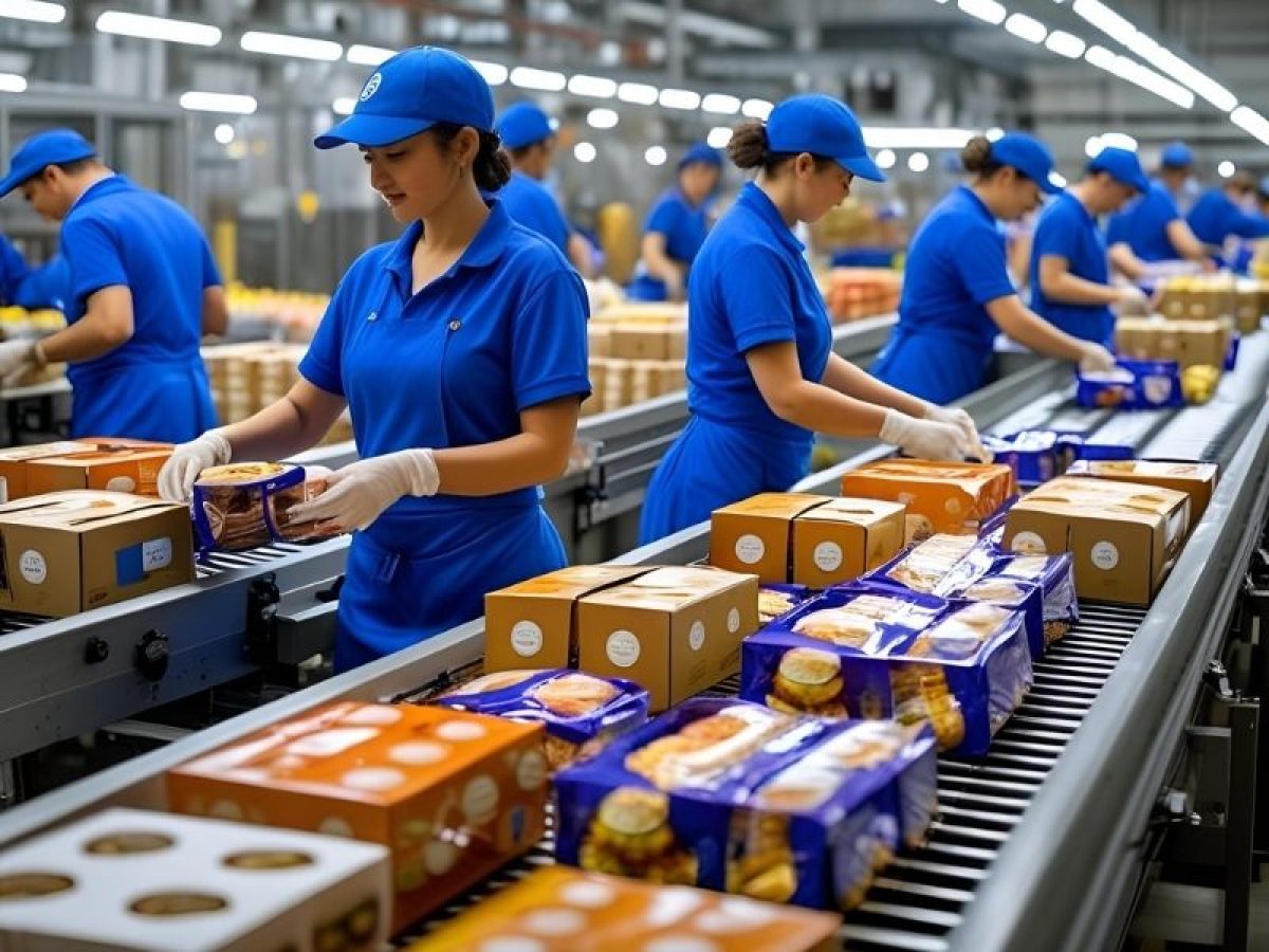 Nhân viên vận hành dây chuyền pha chế tại Shizuoka kiểm tra quá trình pha trộn nguyên liệu và vận hành hệ thống sản xuất hiện đại